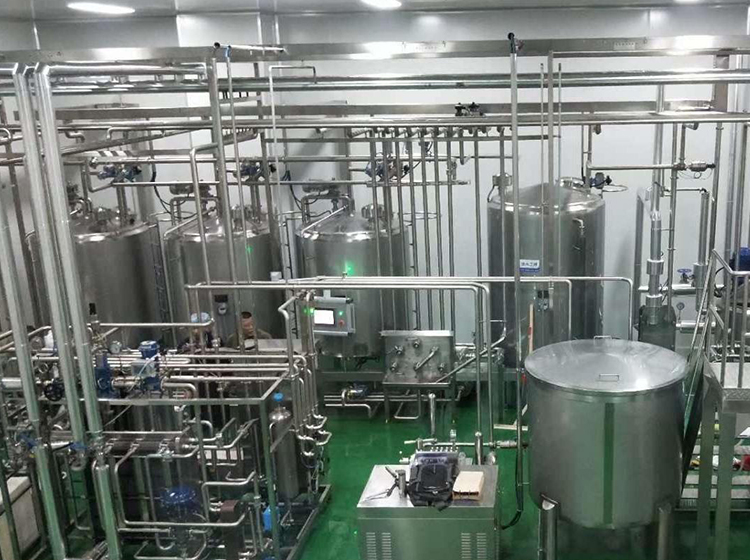 Линия обработки молочной продукции
